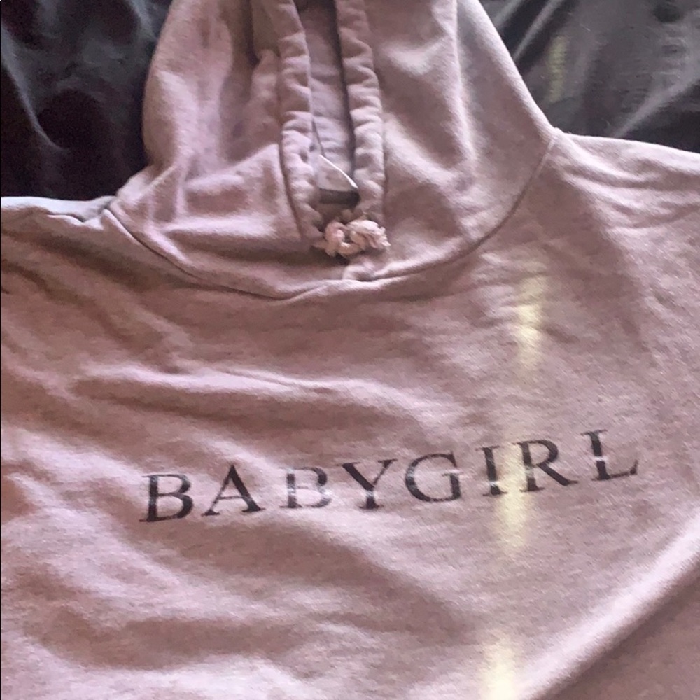 Gray Baby girl crop top